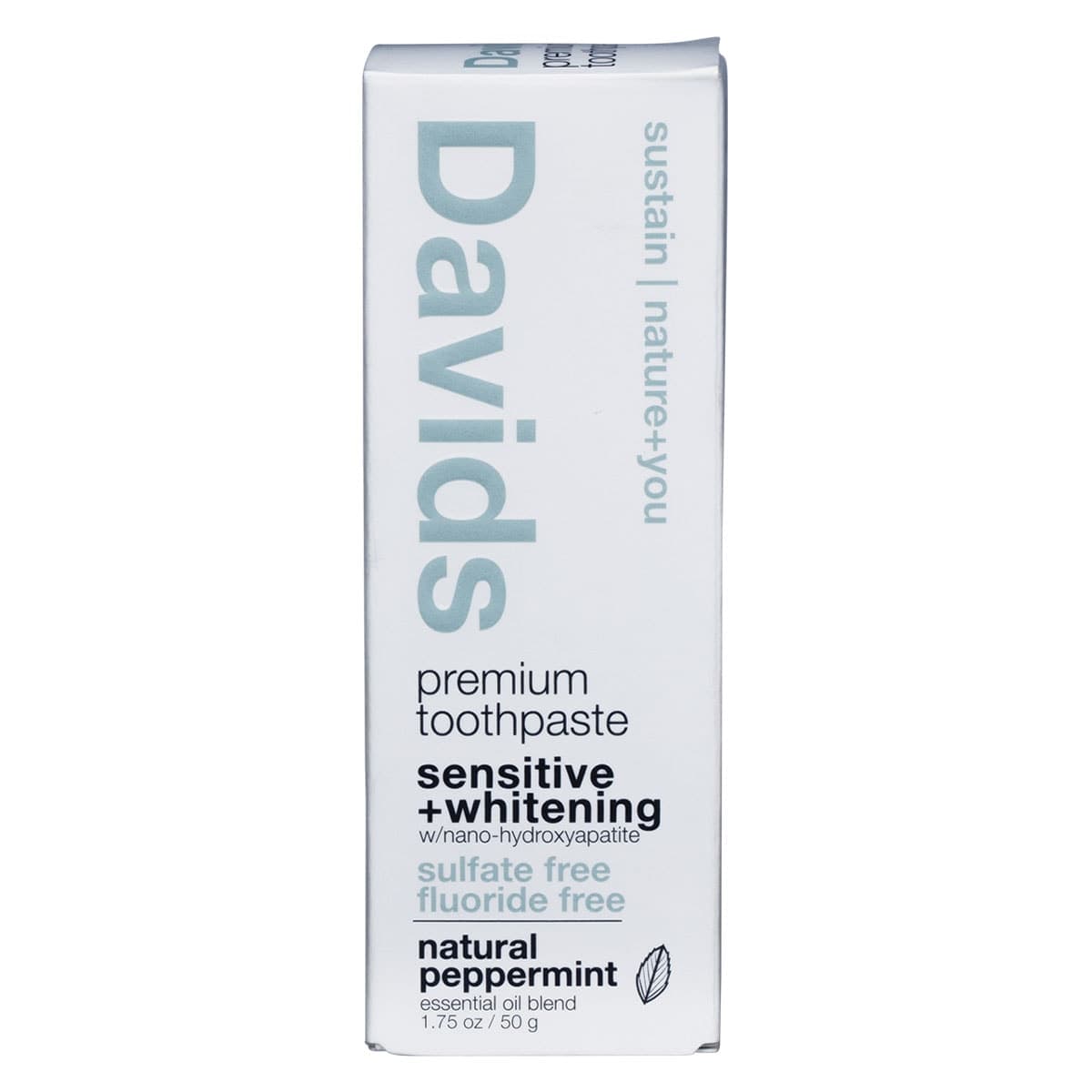 Thumbnail Davids Sensitive + Whitening Toothpaste Peppermint 50g