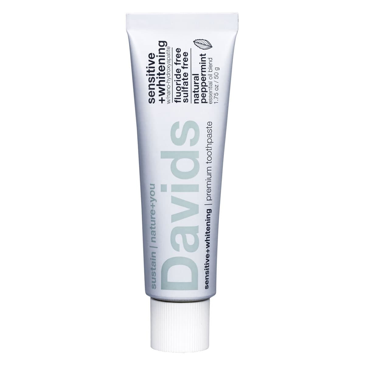 Thumbnail Davids Sensitive + Whitening Toothpaste Peppermint 50g