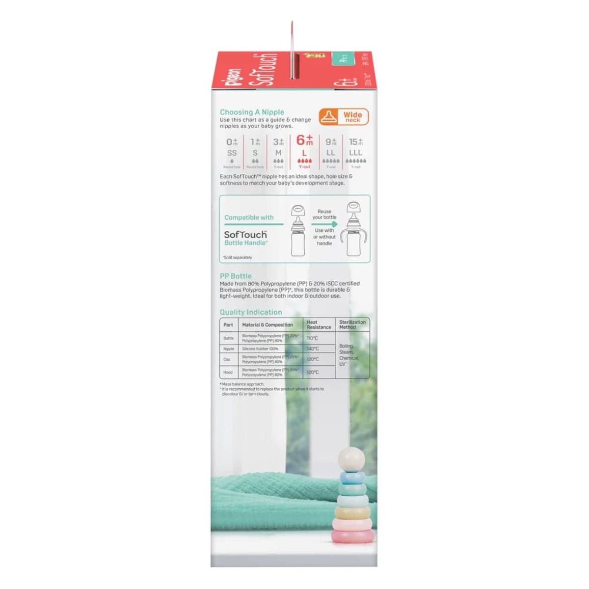 Thumbnail Pigeon SofTouch PP Baby Bottle 6+ Months 330ml