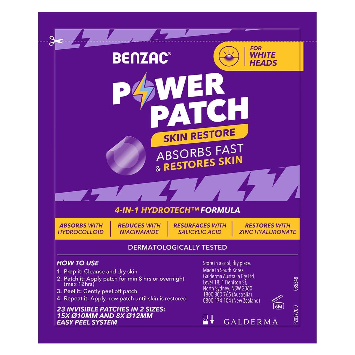 Thumbnail Benzac Power Patches Skin Restore 23 Pack