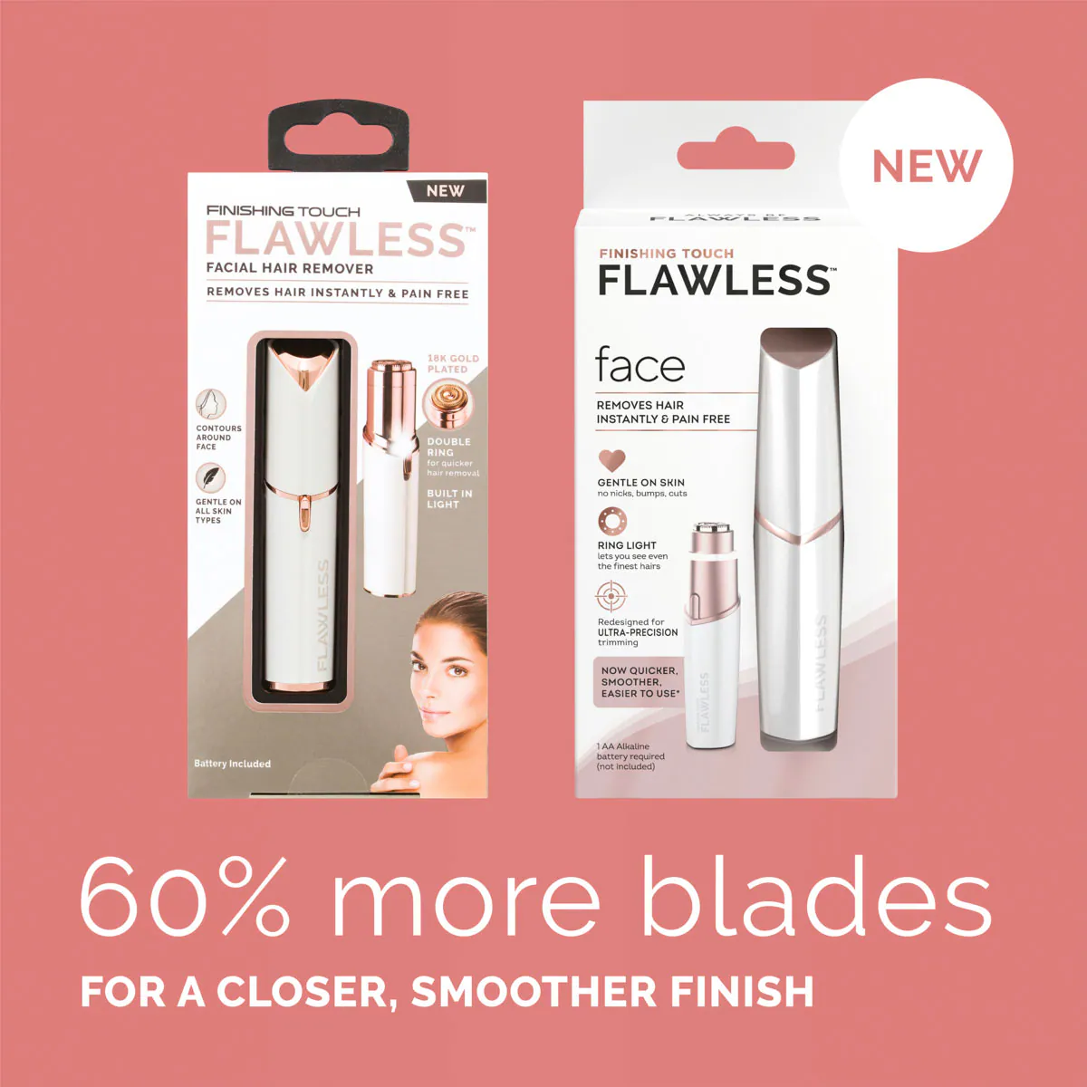 Thumbnail Finishing Touch Flawless Gen 3 Facial Hair Remover 1 Pack