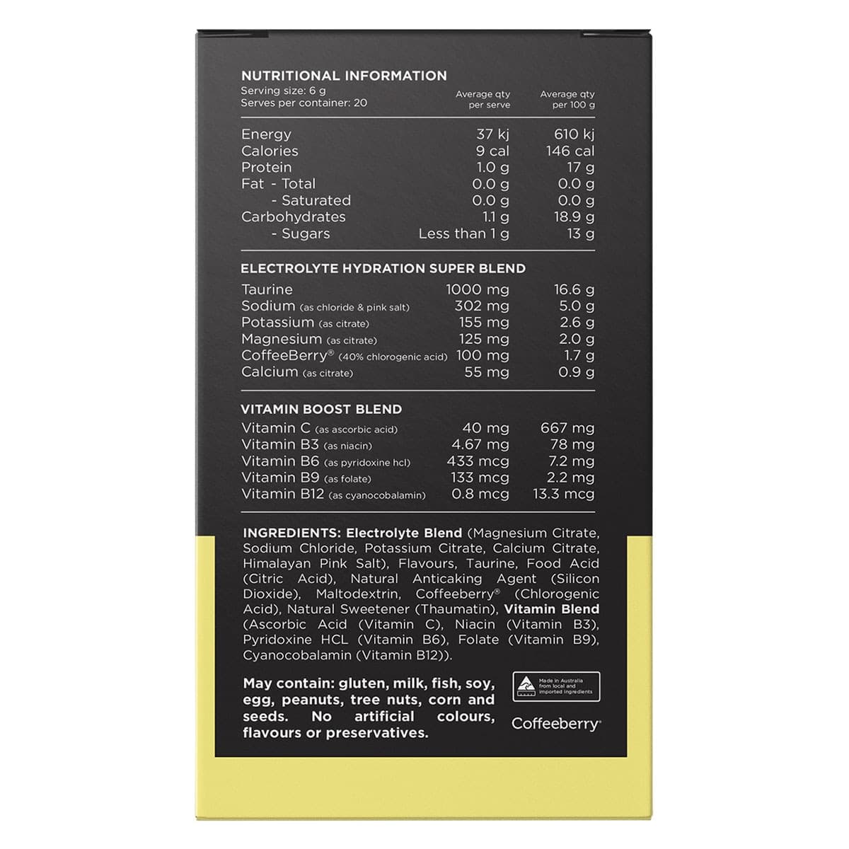 Thumbnail Switch Nutrition Hydrate Electrolytes Orange Crush 20 x 6g Sachets