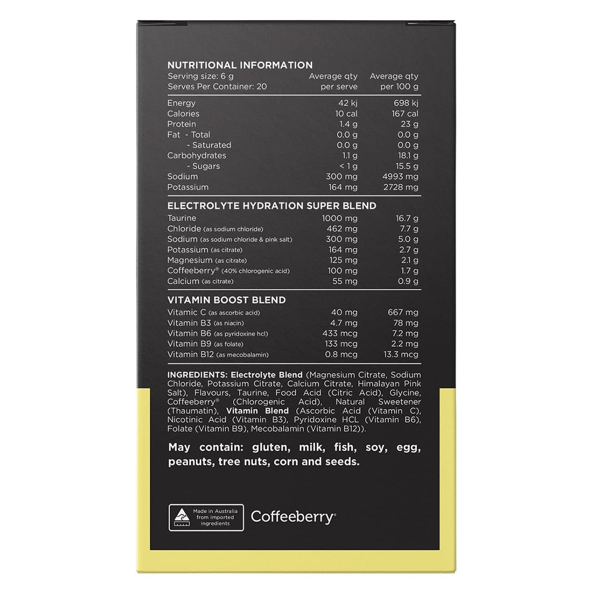 Thumbnail Switch Nutrition Hydrate Electrolytes Mango Passionfruit 20 x 6g Sachets