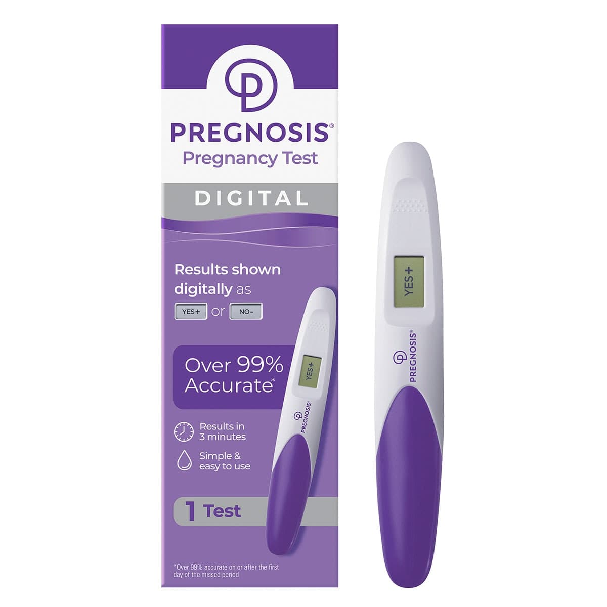 Thumbnail Pregnosis Digital Pregnancy Test 1 Pack
