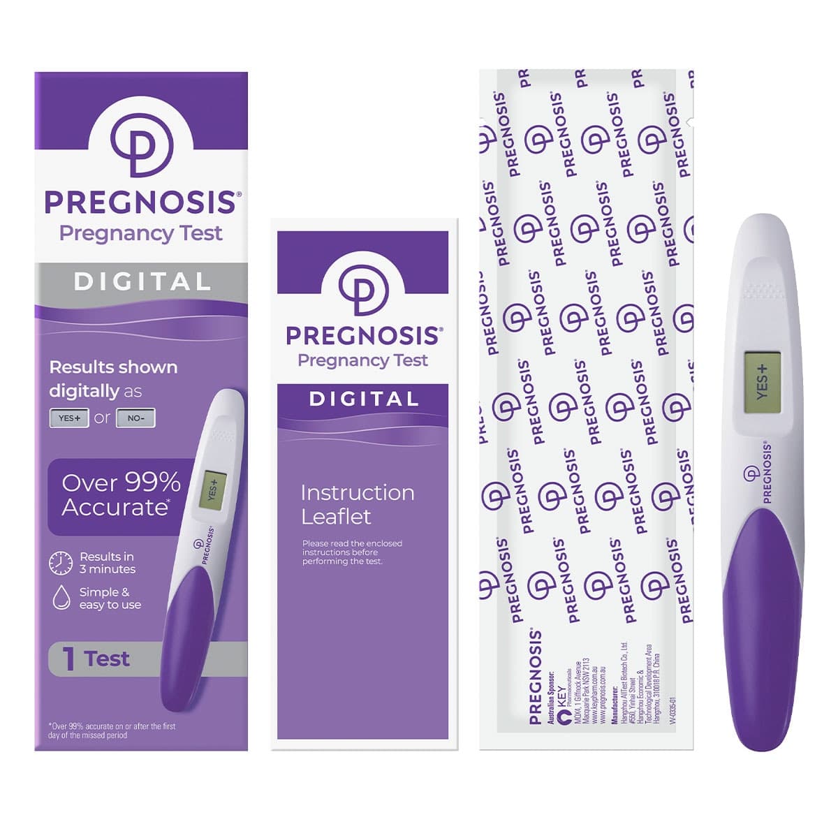 Thumbnail Pregnosis Digital Pregnancy Test 1 Pack