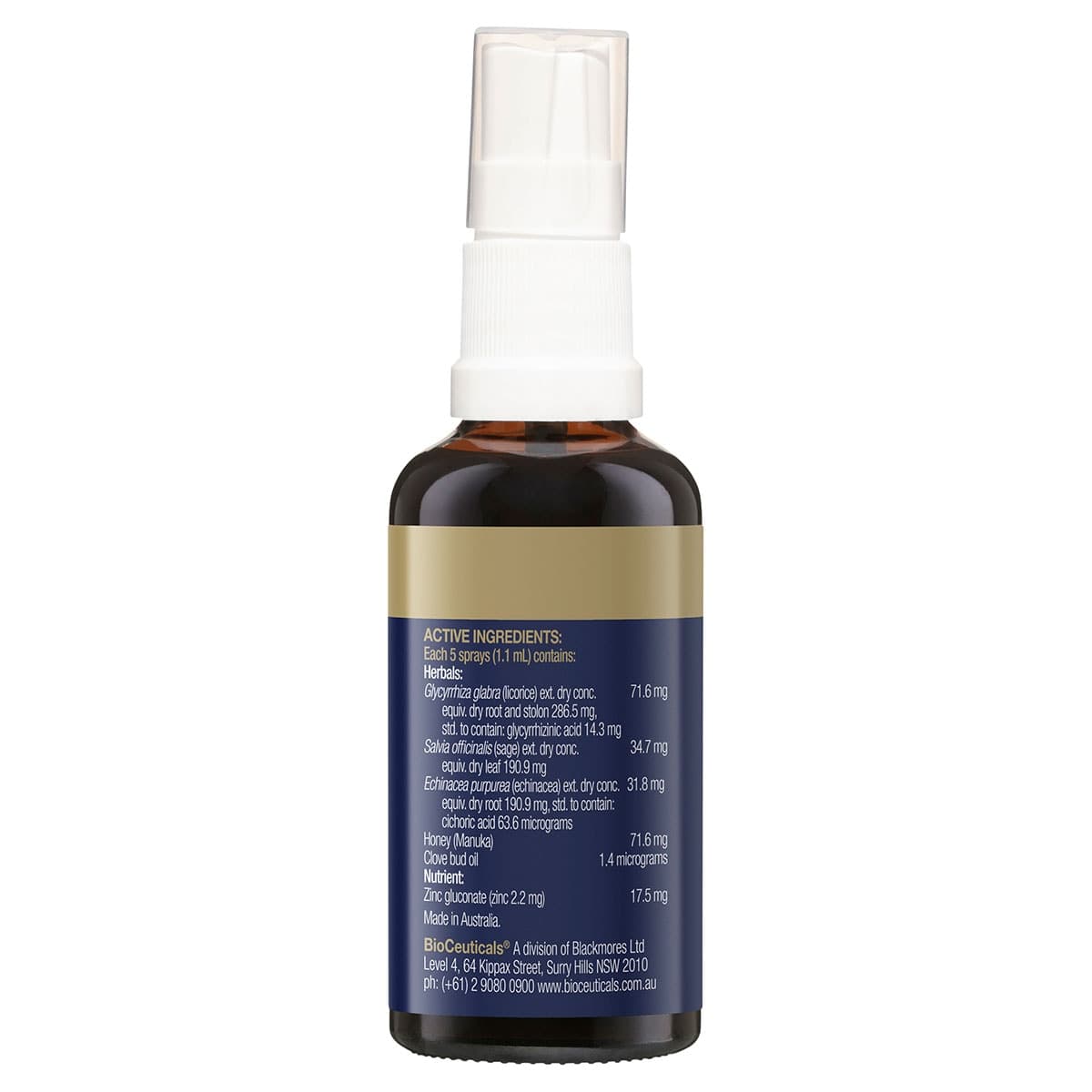 Thumbnail BioCeuticals ArmaForce Throat Relief Spray 50ml