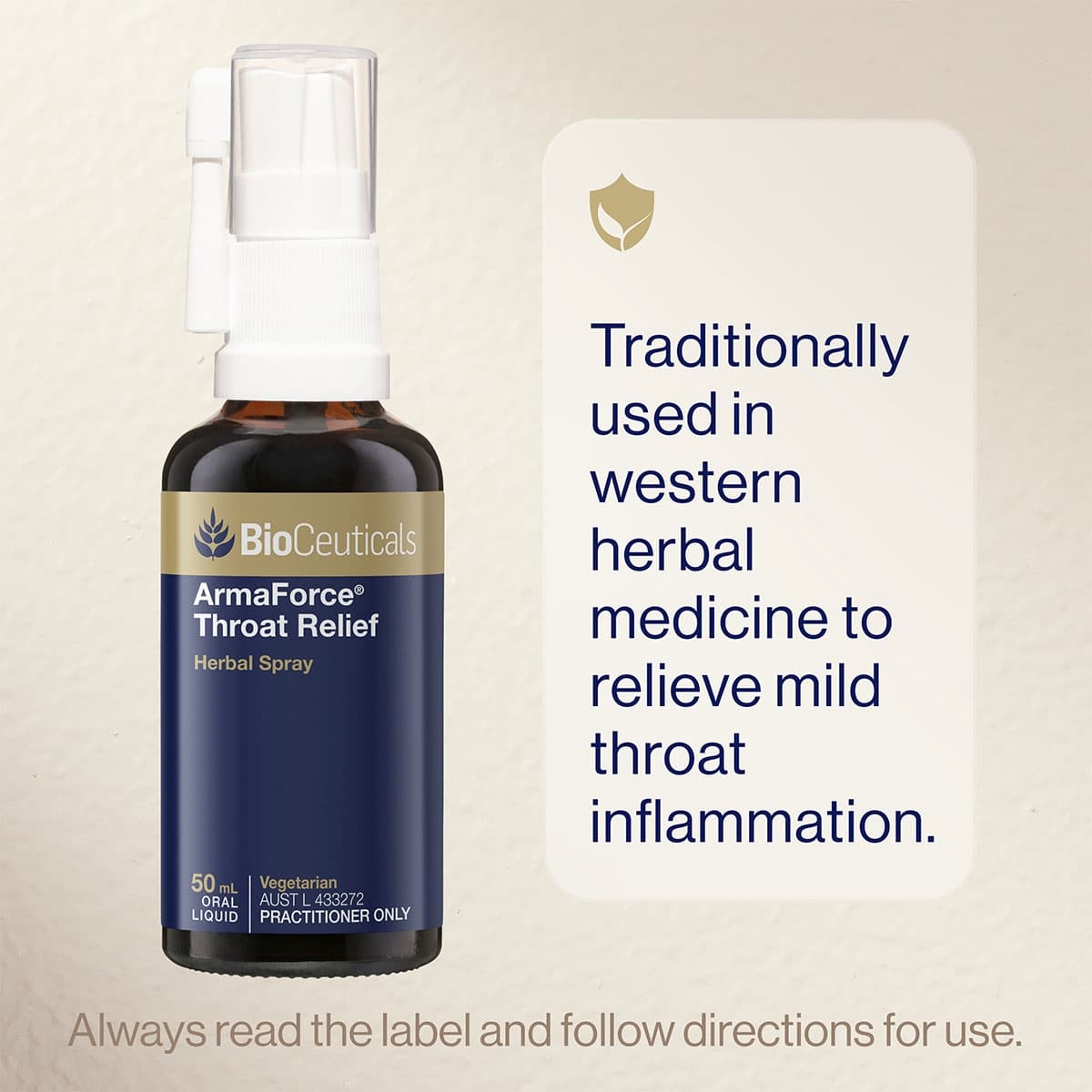 Thumbnail BioCeuticals ArmaForce Throat Relief Spray 50ml
