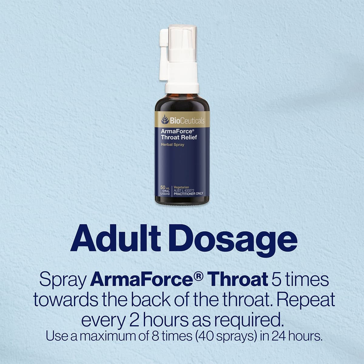 Thumbnail BioCeuticals ArmaForce Throat Relief Spray 50ml