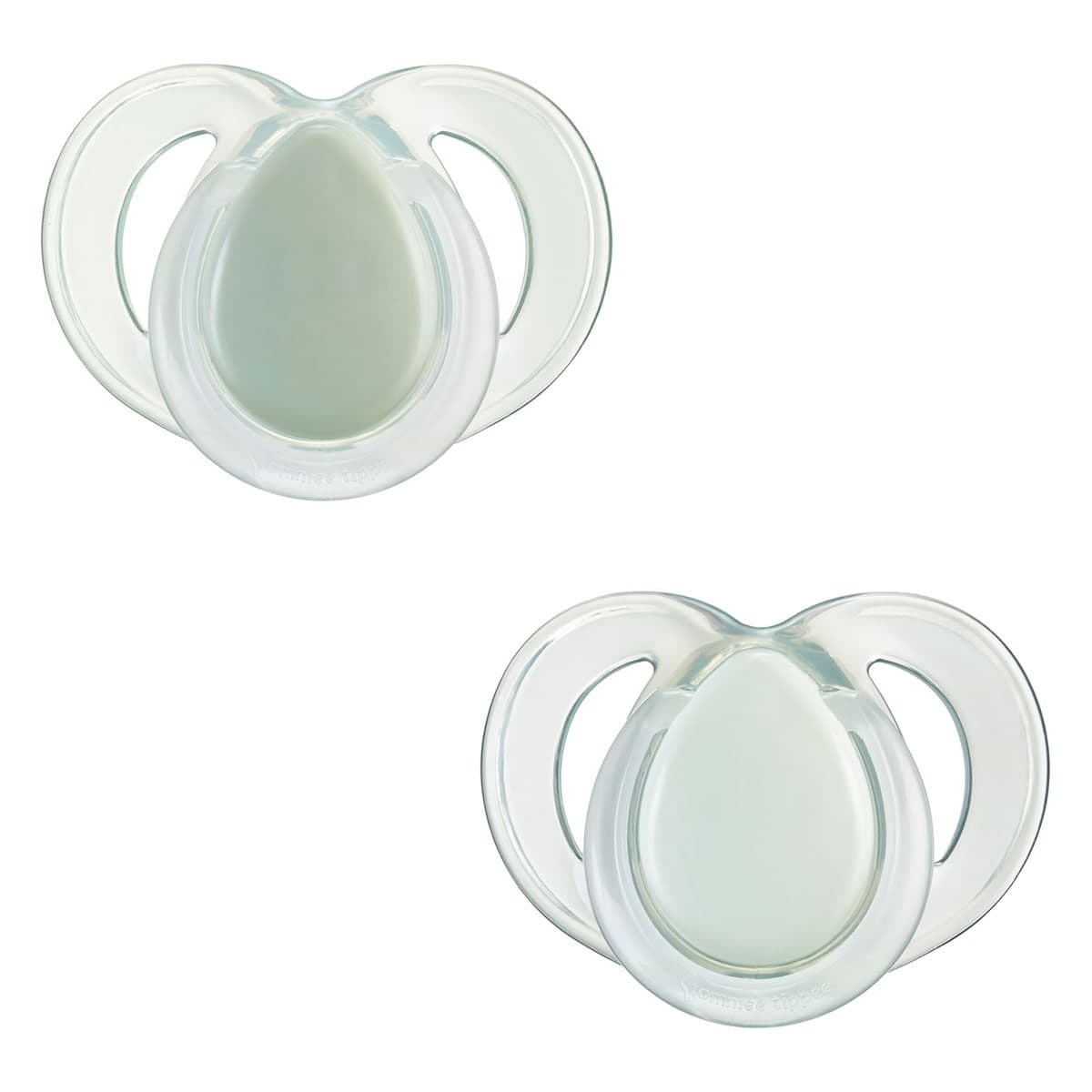 Thumbnail Tommee Tippee Night Time Soothers 6-18 Months 2 Pack Assorted Colours
