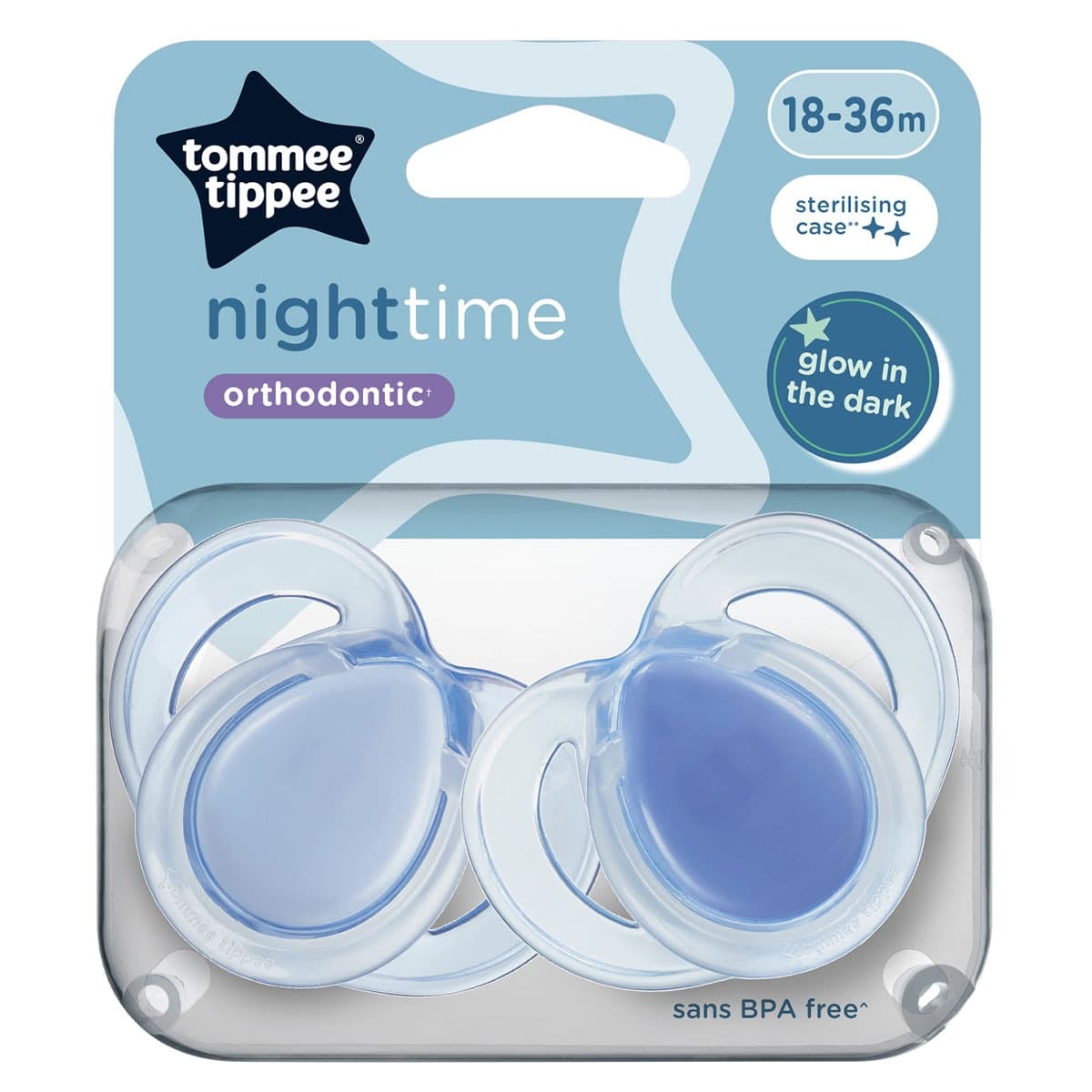 Thumbnail Tommee Tippee Night Time 18-36 Months 2 Pack Assorted Colours