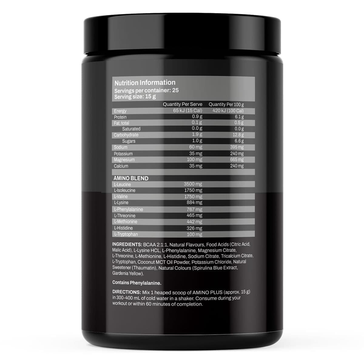 Thumbnail ATP Science Amino+ Amino & Electrolyte Blend Kiwi Lime 375g