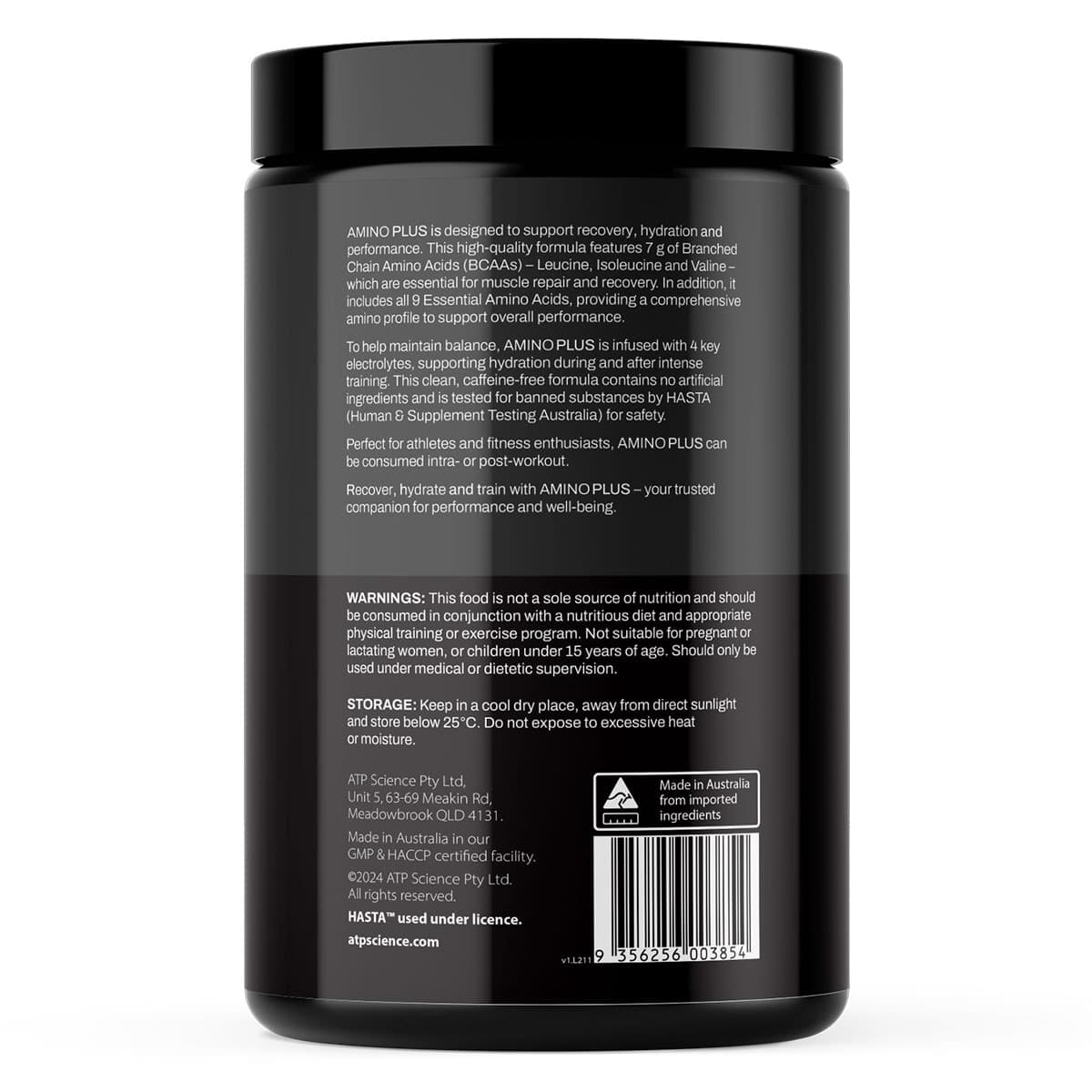 Thumbnail ATP Science Amino+ Amino & Electrolyte Blend Tropical Punch 375g