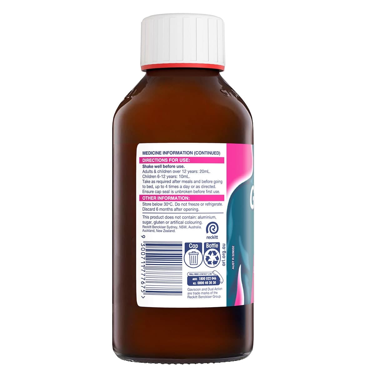 Thumbnail Gaviscon Dual Action Liquid Mixed Berry 500ml