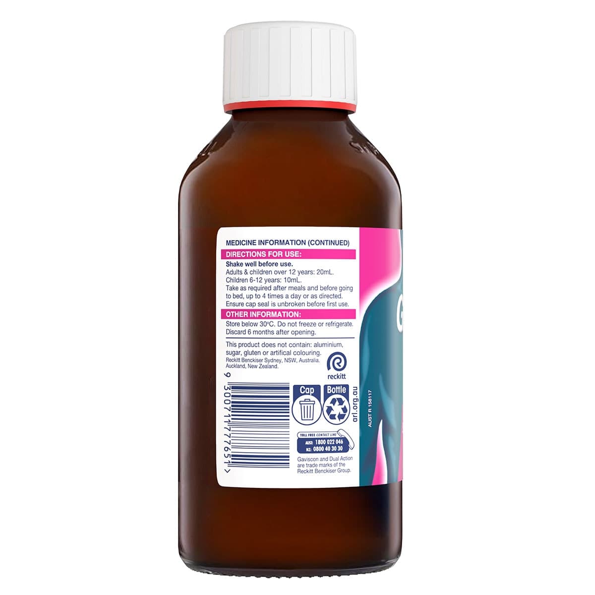 Thumbnail Gaviscon Dual Action Liquid Peppermint 500ml