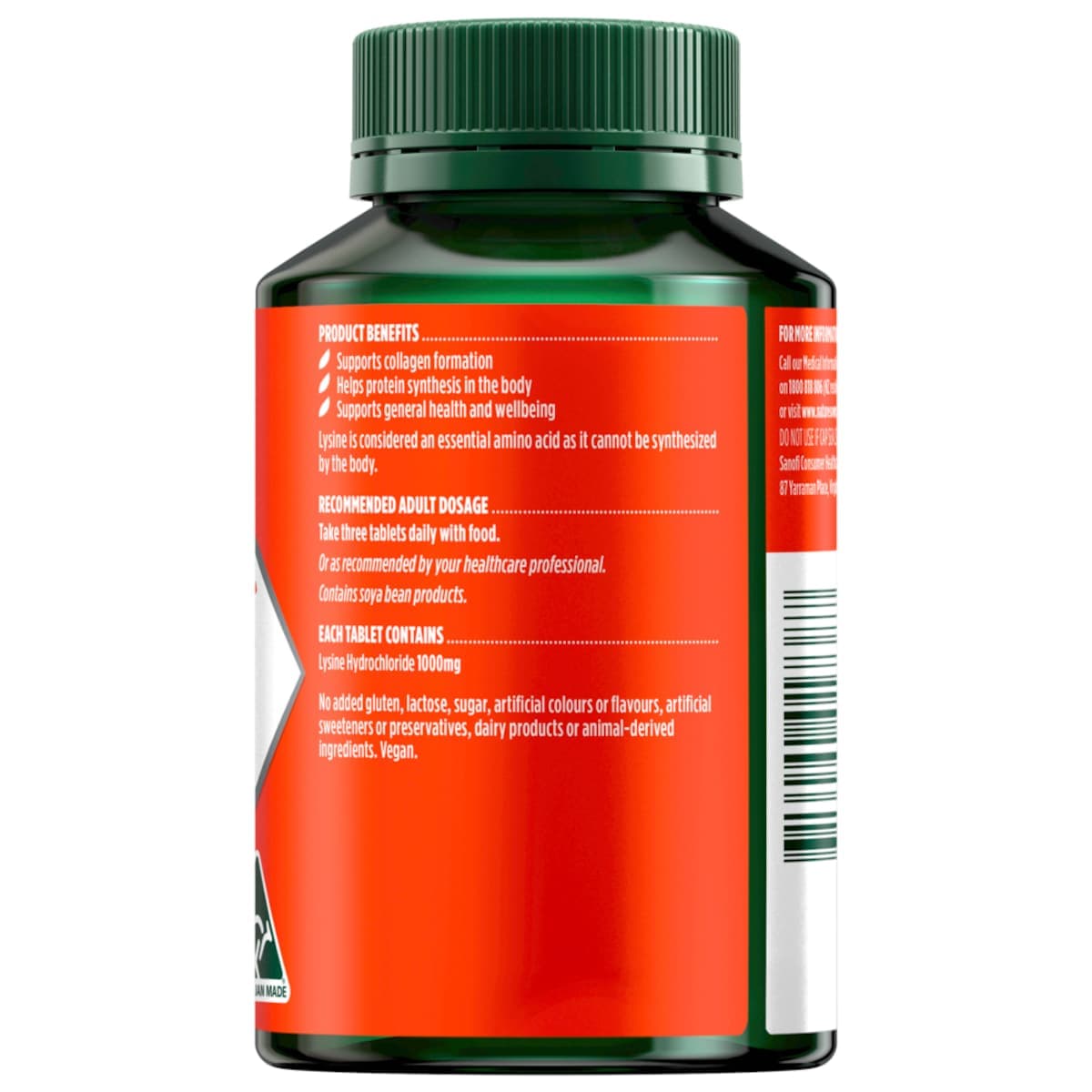 Thumbnail Nature's Own Lysine 1000mg 100 Tablets