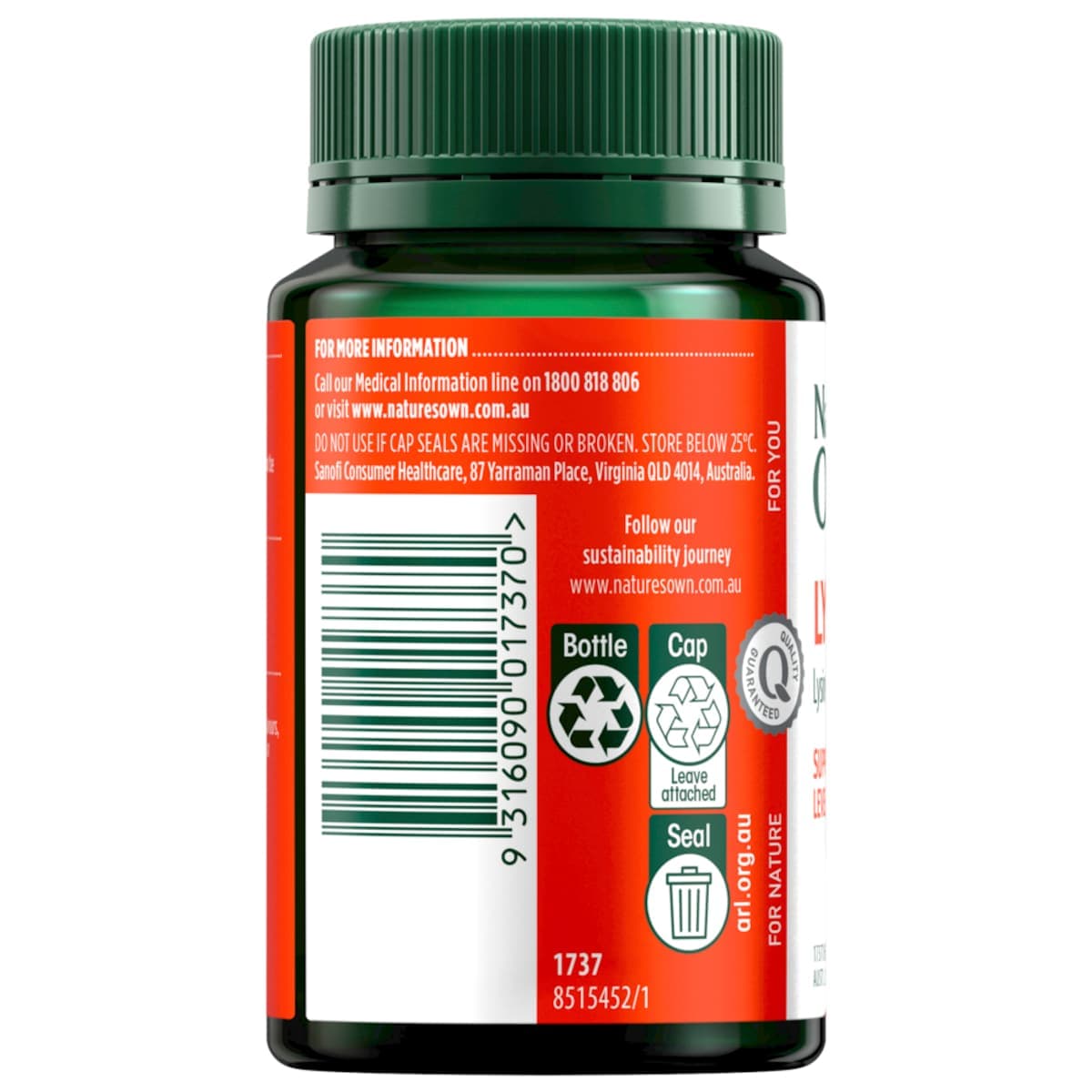 Thumbnail Nature's Own Lysine 1000mg 50 Tablets