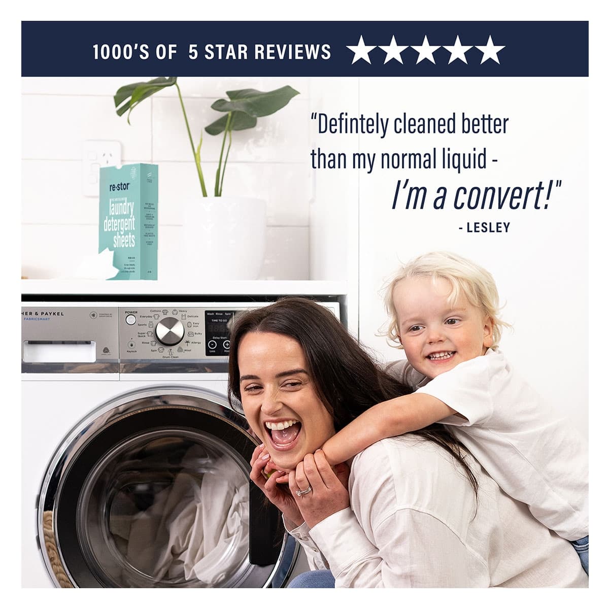 Thumbnail Restor Laundry Detergent Sheets Fresh Linen 60 Pack