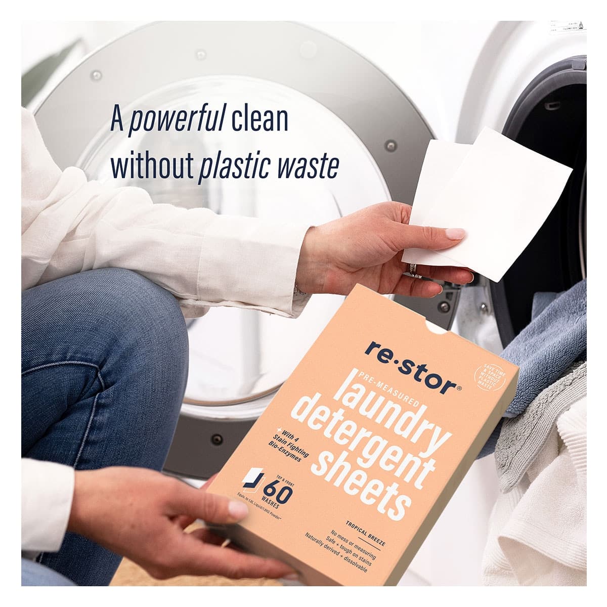 Thumbnail Restor Laundry Detergent Sheets Tropical Breeze 60 Pack