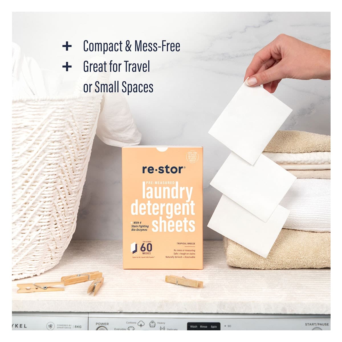 Thumbnail Restor Laundry Detergent Sheets Tropical Breeze 60 Pack
