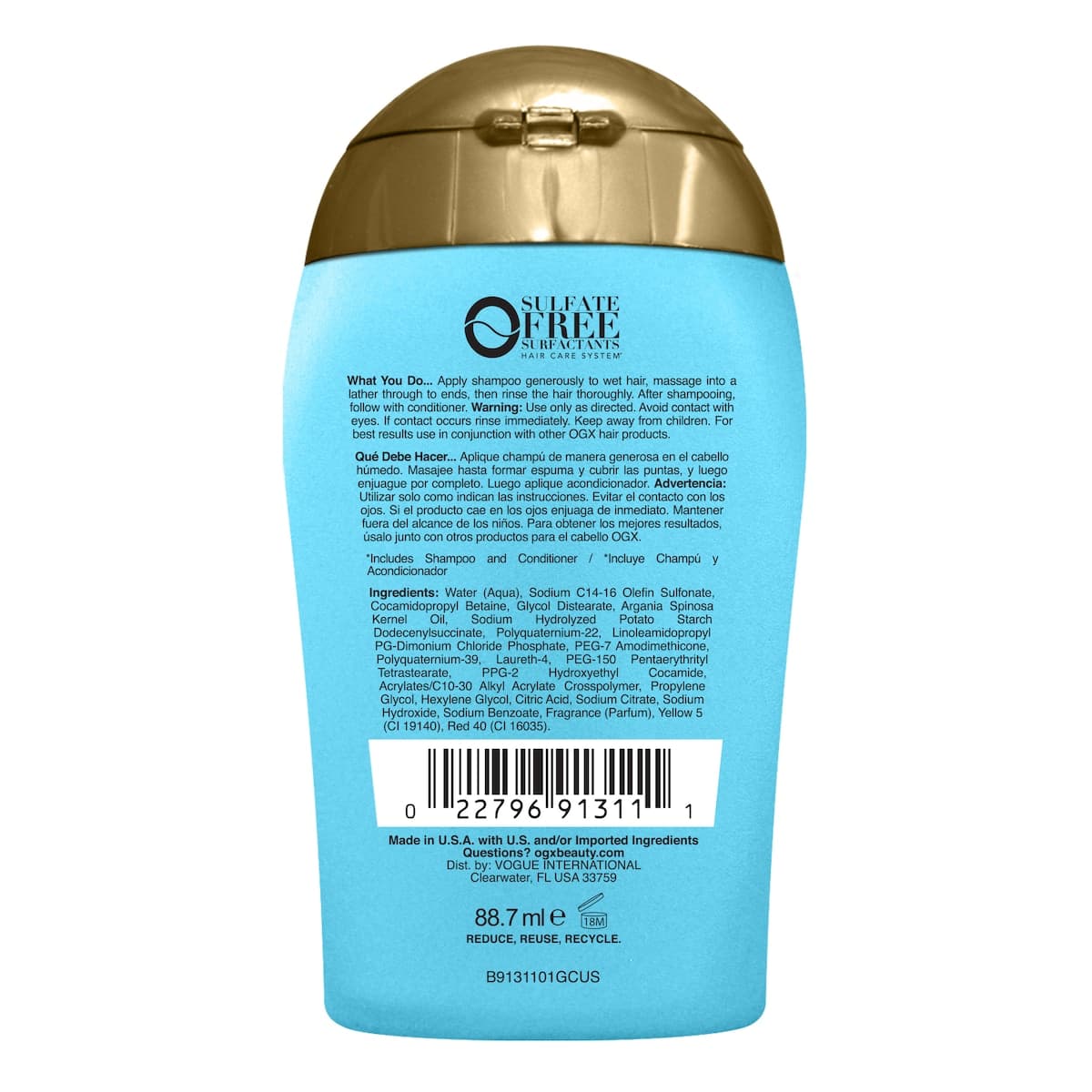 Thumbnail OGX Argan Oil of Morocco Mini Shampoo 88.7ml
