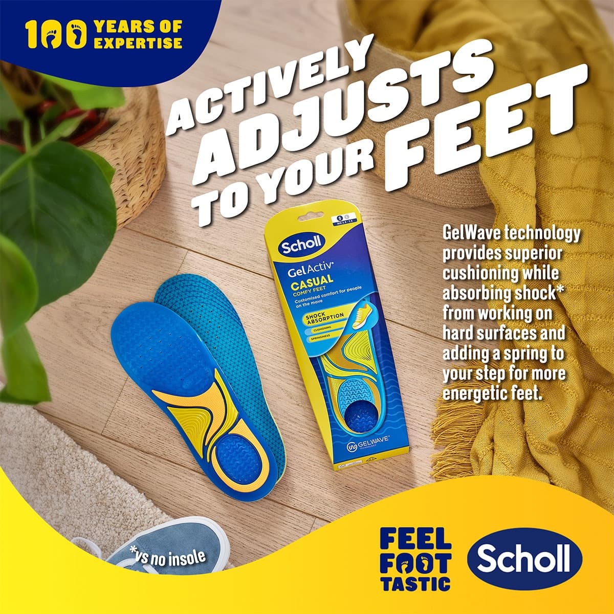 Thumbnail Scholl Gel Activ Casual Insoles Small 1 Pair