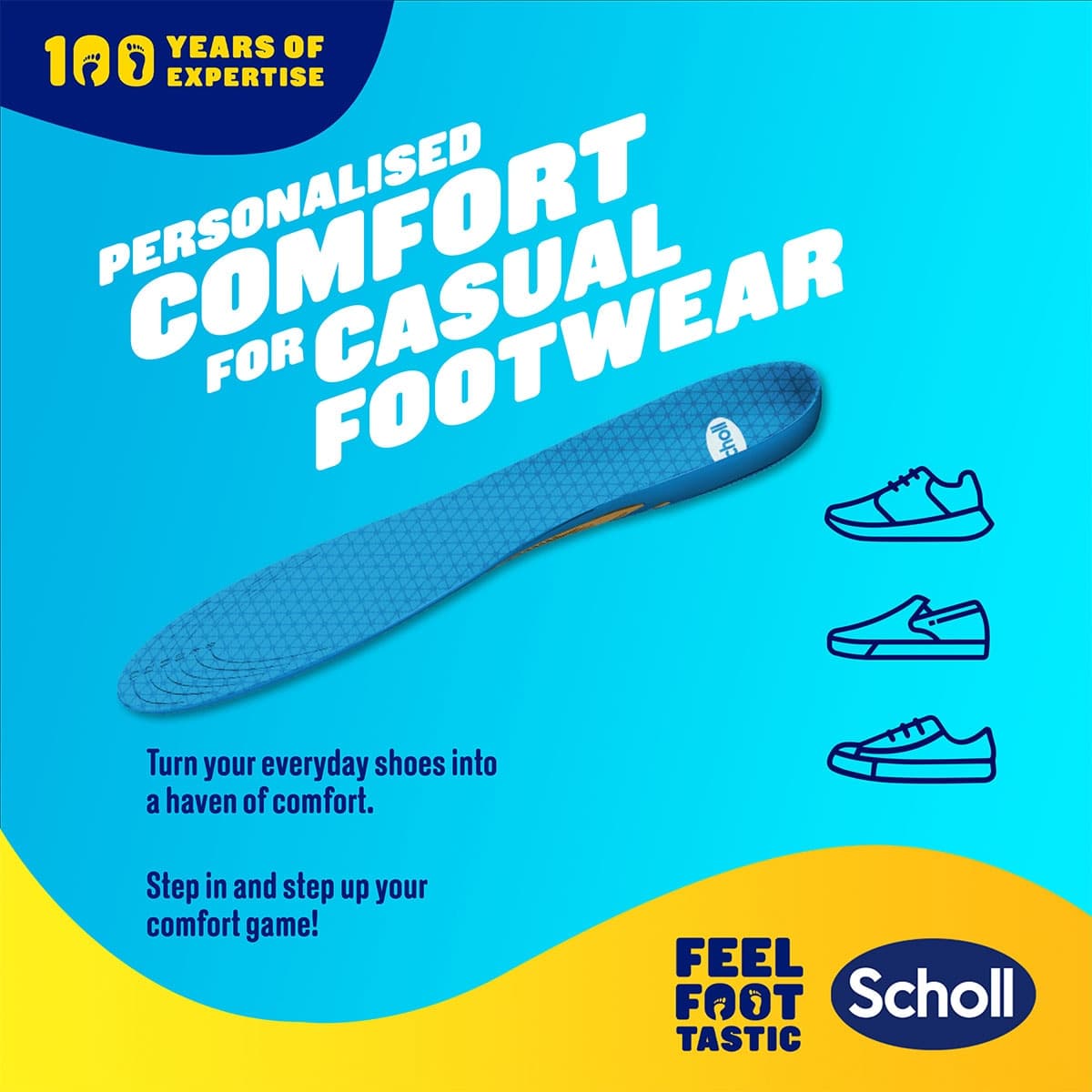 Thumbnail Scholl Gel Activ Casual Insoles Small 1 Pair