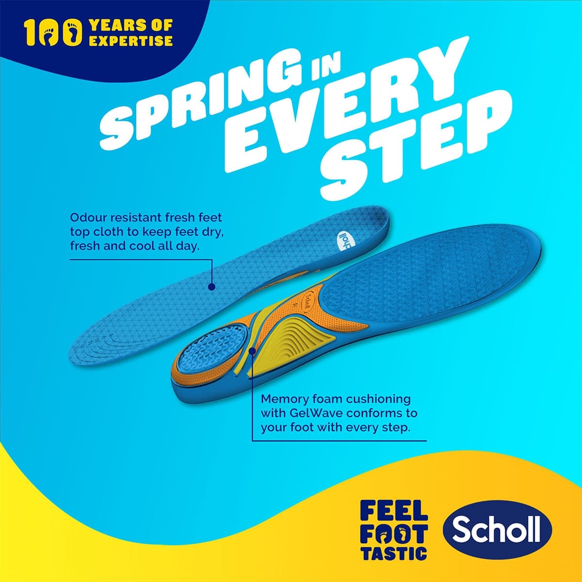 Thumbnail Scholl Gel Activ Casual Insoles Small 1 Pair