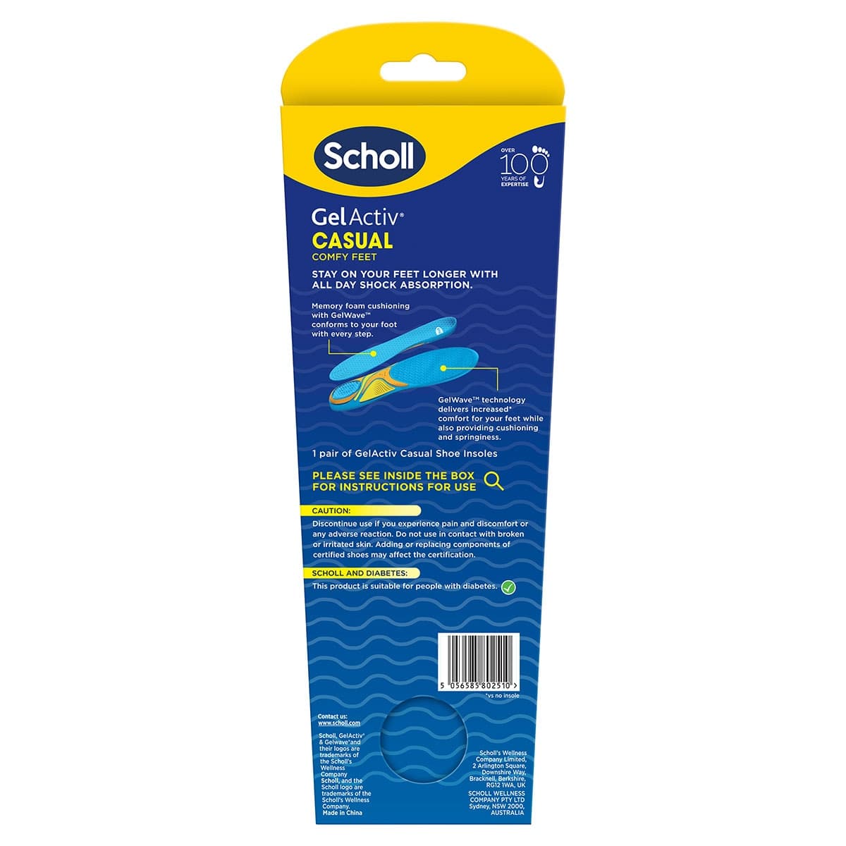Thumbnail Scholl Gel Activ Casual Insoles Large 1 Pair