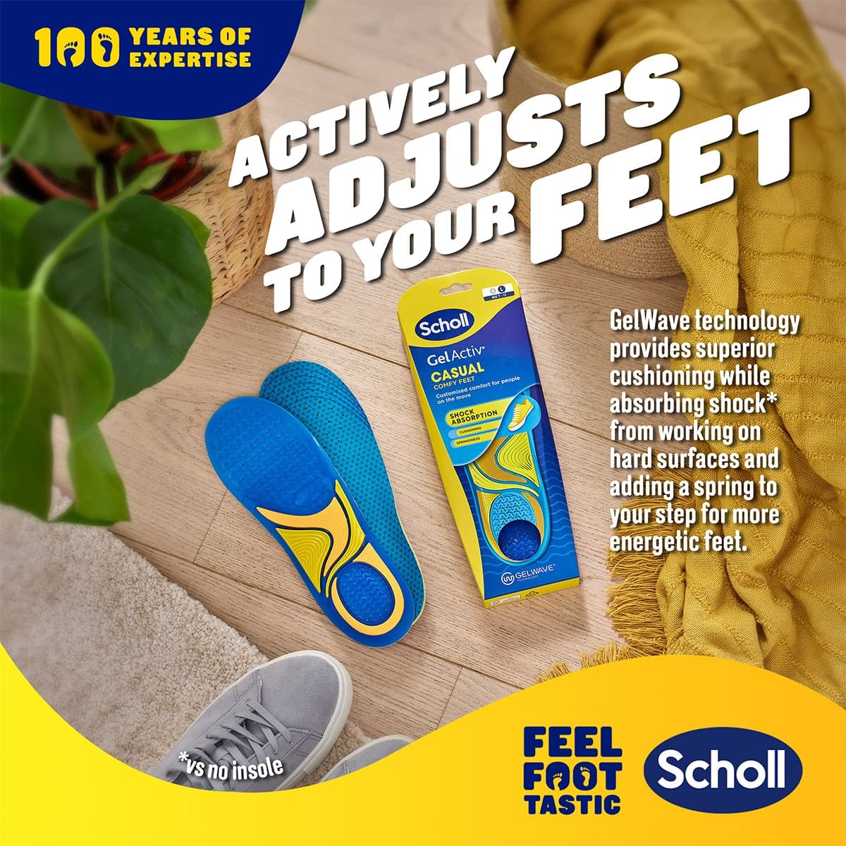 Thumbnail Scholl Gel Activ Casual Insoles Large 1 Pair