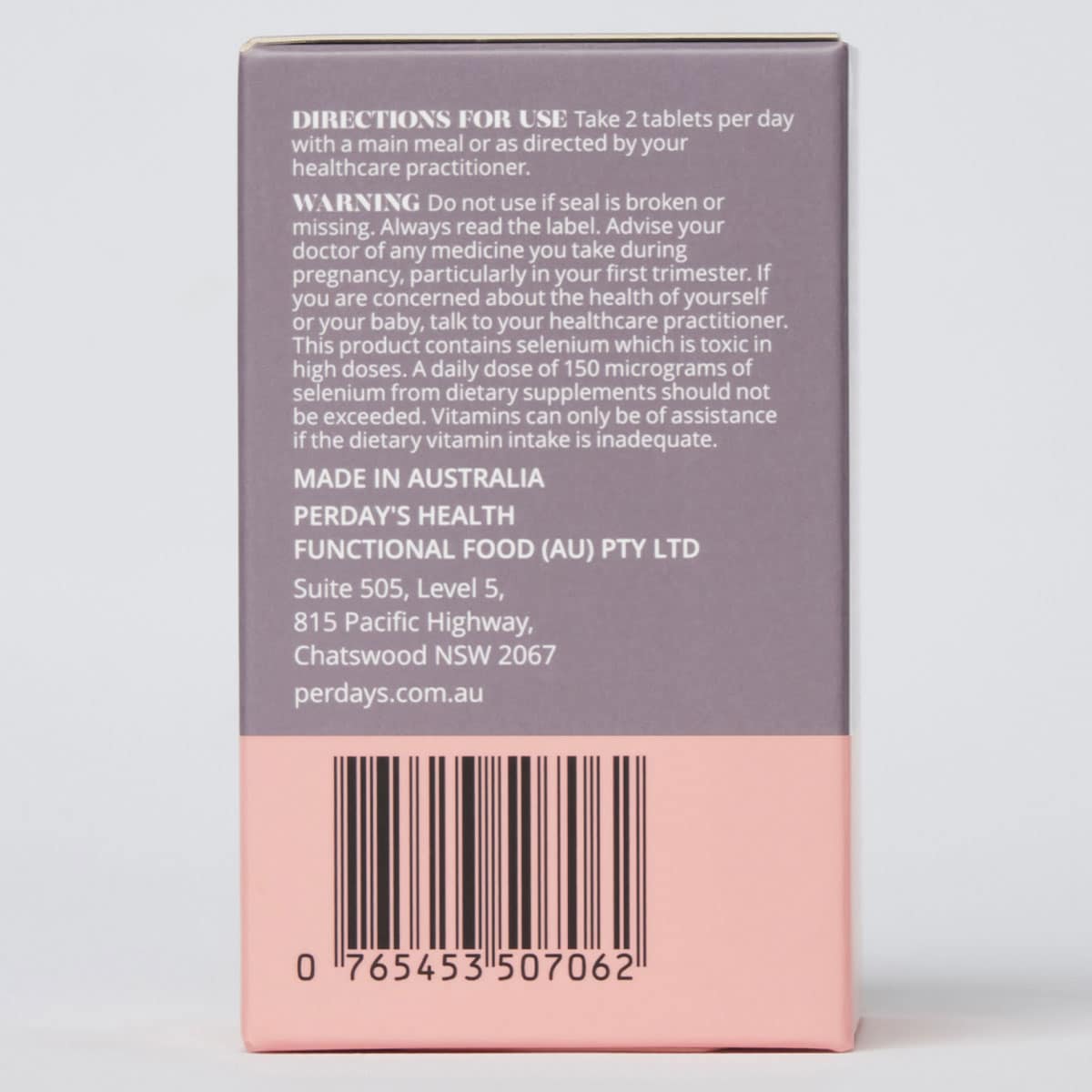 Thumbnail Perdays Bump To Breast Prenatal Multivitamins 60 Tablets