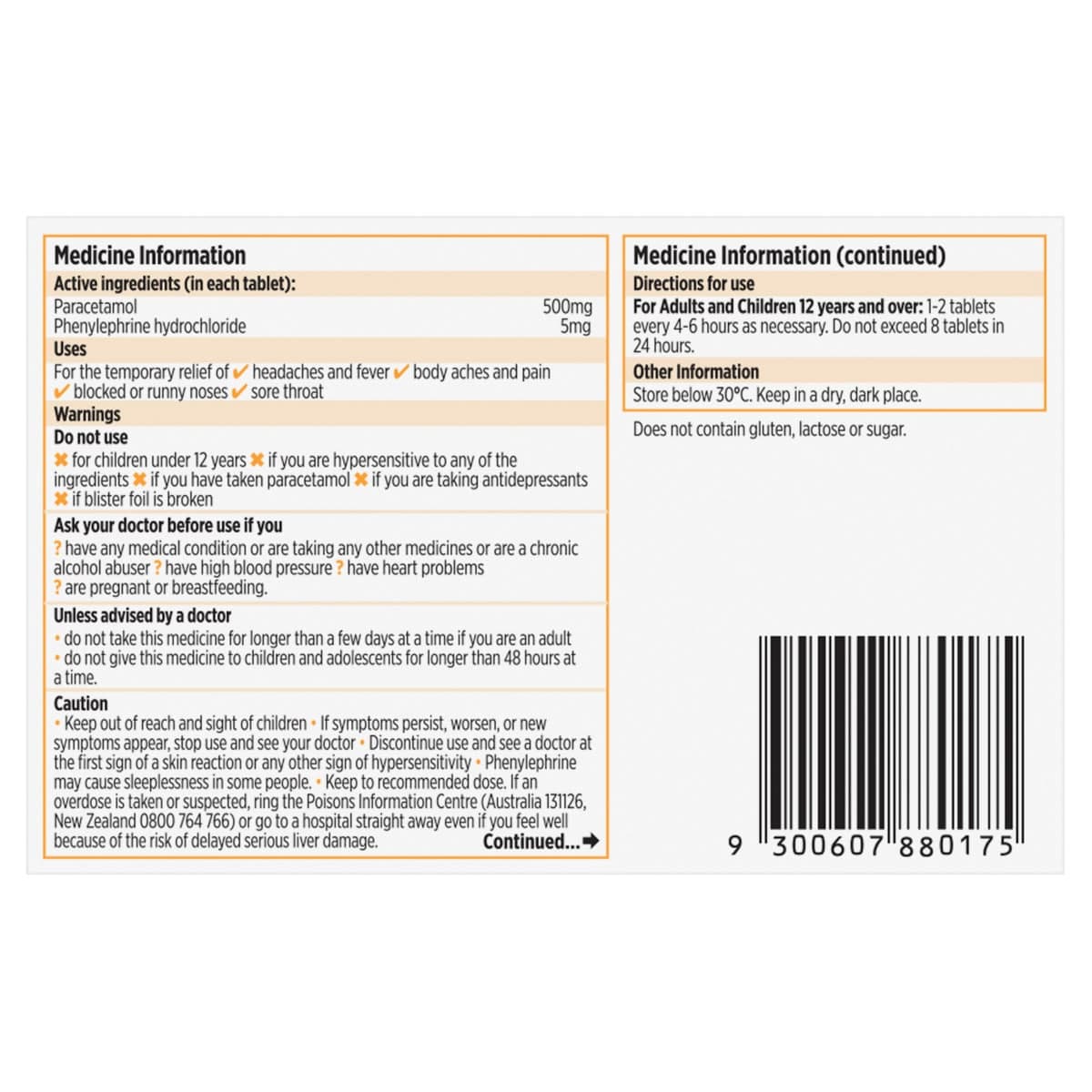 Thumbnail Codral Cold & Flu Tablets 16 Pack