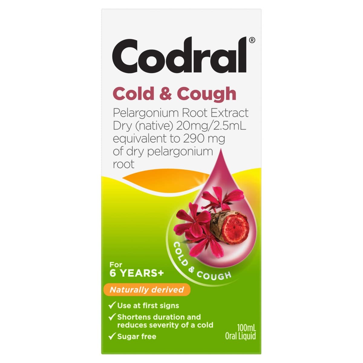 Thumbnail Codral Cold & Cough Pelargonium Root Liquid 100ml