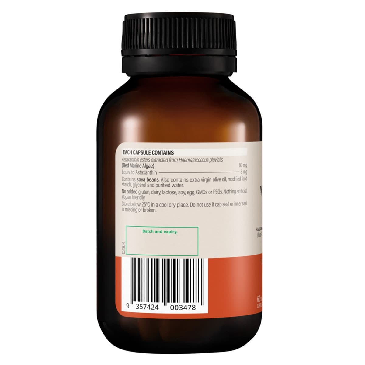 Thumbnail Wanderlust High Strength Astaxanthin 60 Capsules