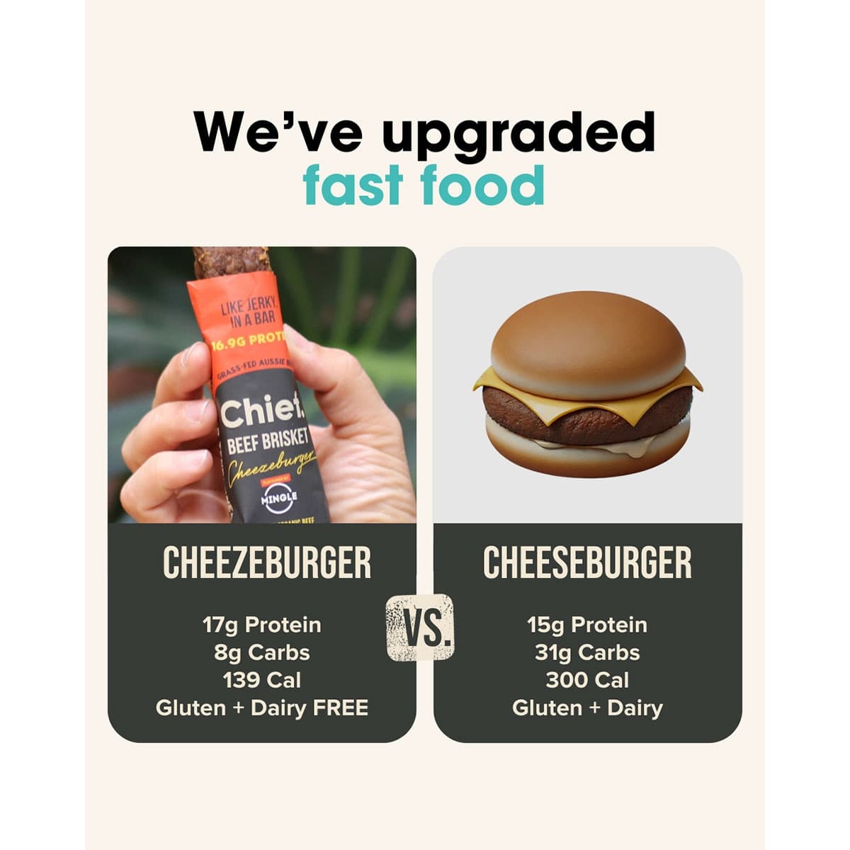 Thumbnail Chief Nutrition Beef Brisket Cheeseburger Bar 40g