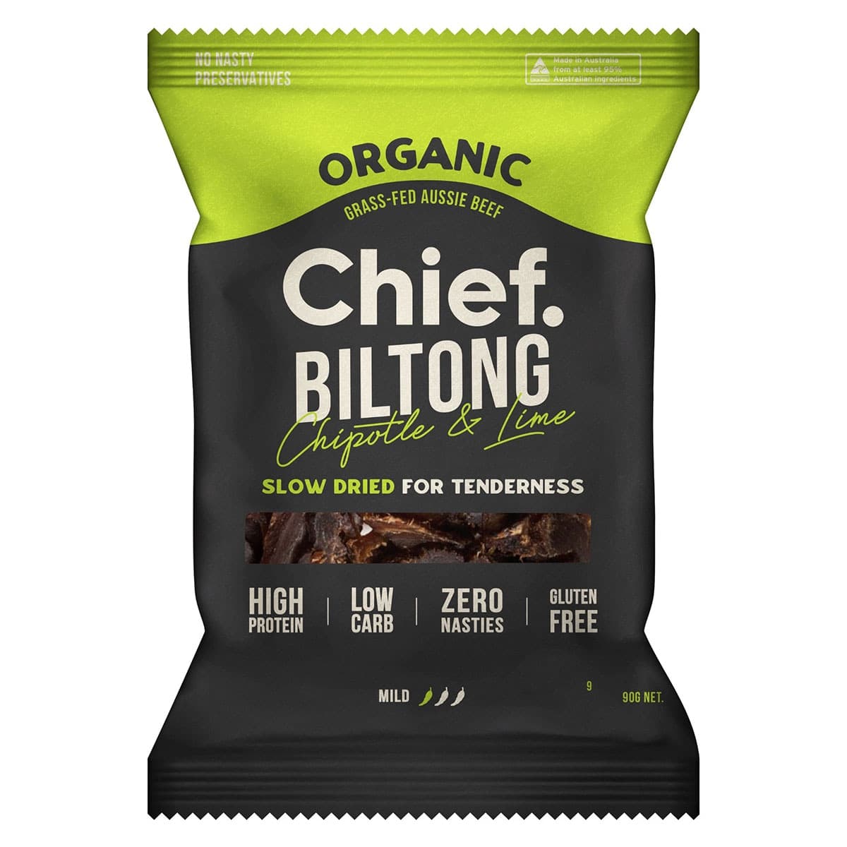 Thumbnail Chief NutritionChipotle & Lime Biltong Bag 90g