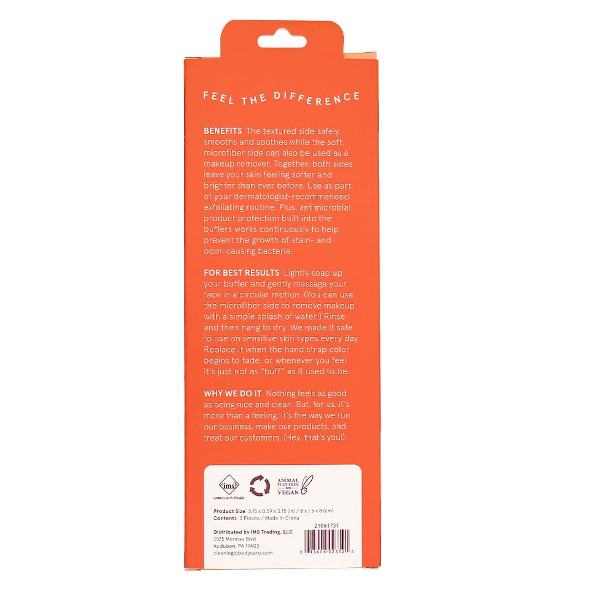 Thumbnail Cleanlogic Sensitive Skin Dual-Texture Facial Buffers 3 Pack Assorted Colours