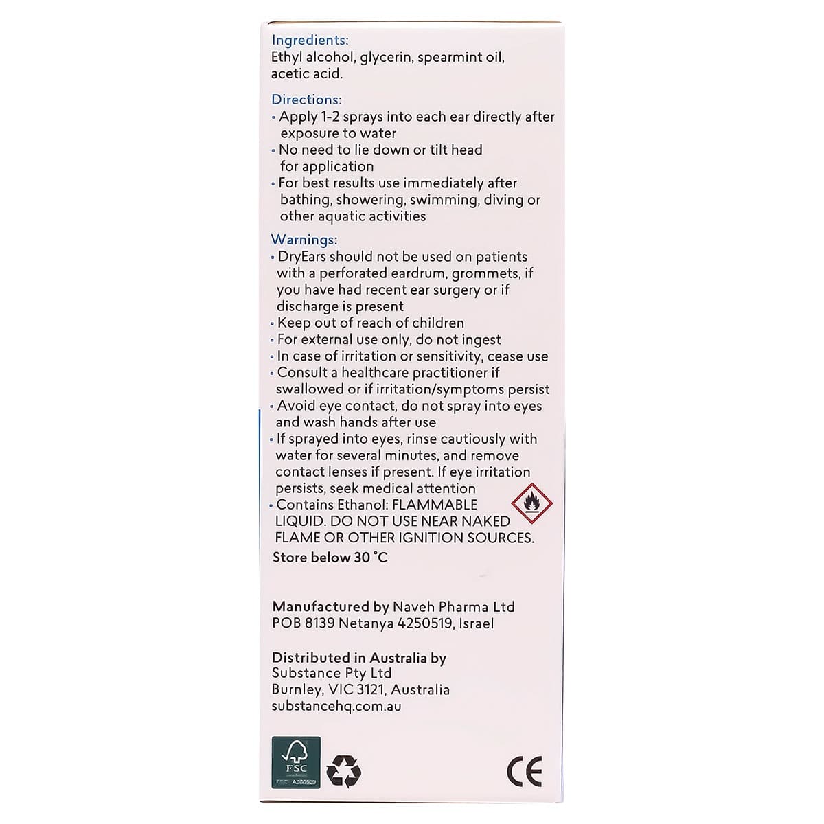 Thumbnail BioRevive DryEars Swimmers Ear Prevention Spray 30ml