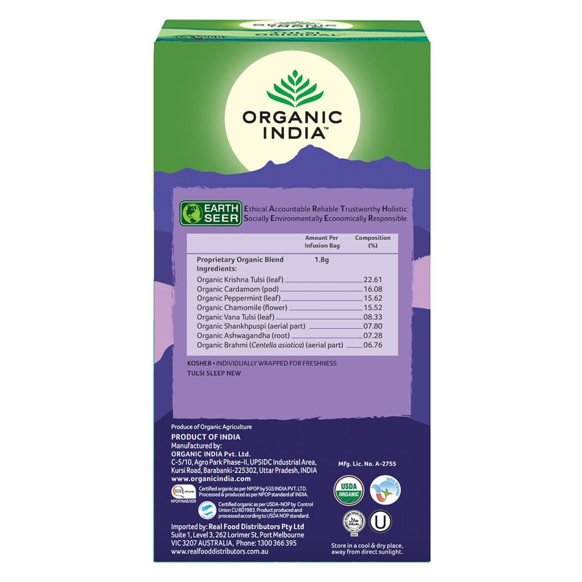 Thumbnail Organic India Tulsi Sleep Tea Bags 25 Pack