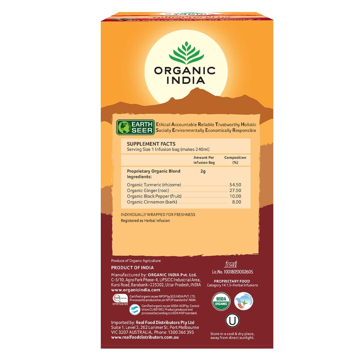 Thumbnail Organic India Immuno Guard Tea Bags 25 Pack