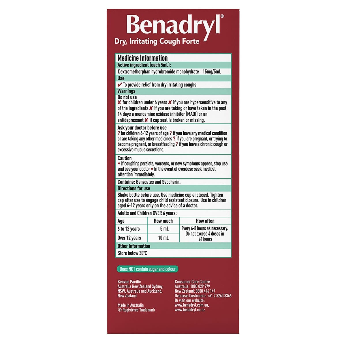 Thumbnail Benadryl Dry, Irritating Cough Forte 200ml