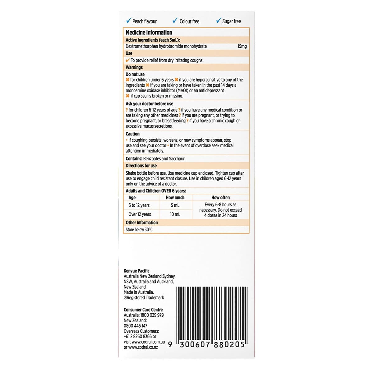 Thumbnail Codral Dry Irritating Cough Forte Strength 200ml