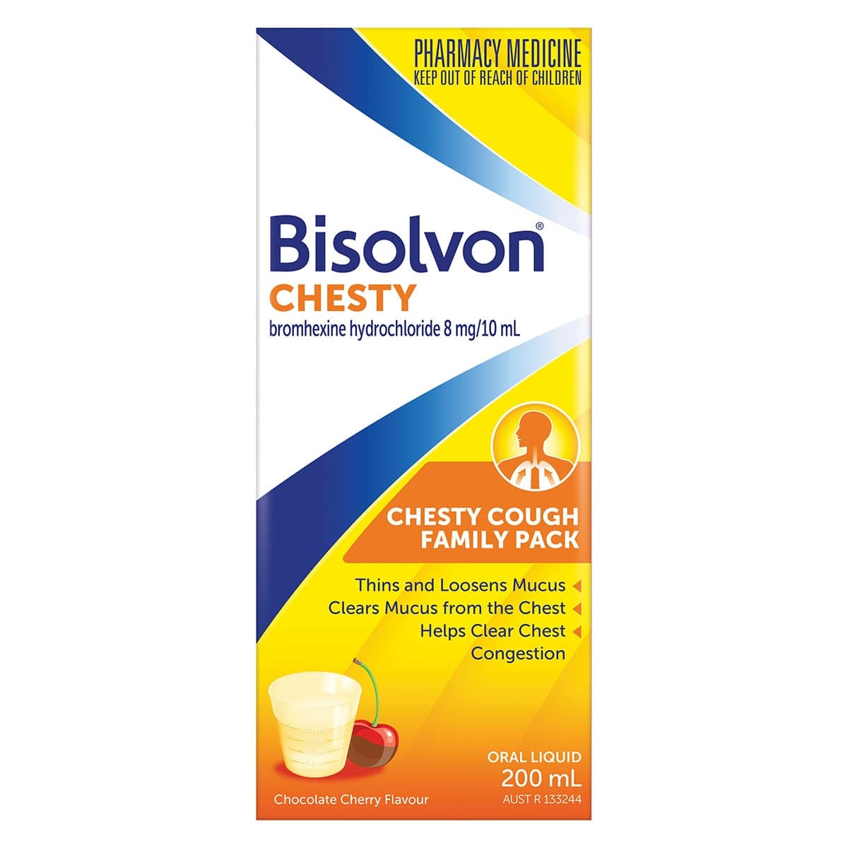 Thumbnail Bisolvon Chesty Cough Liquid 200ml