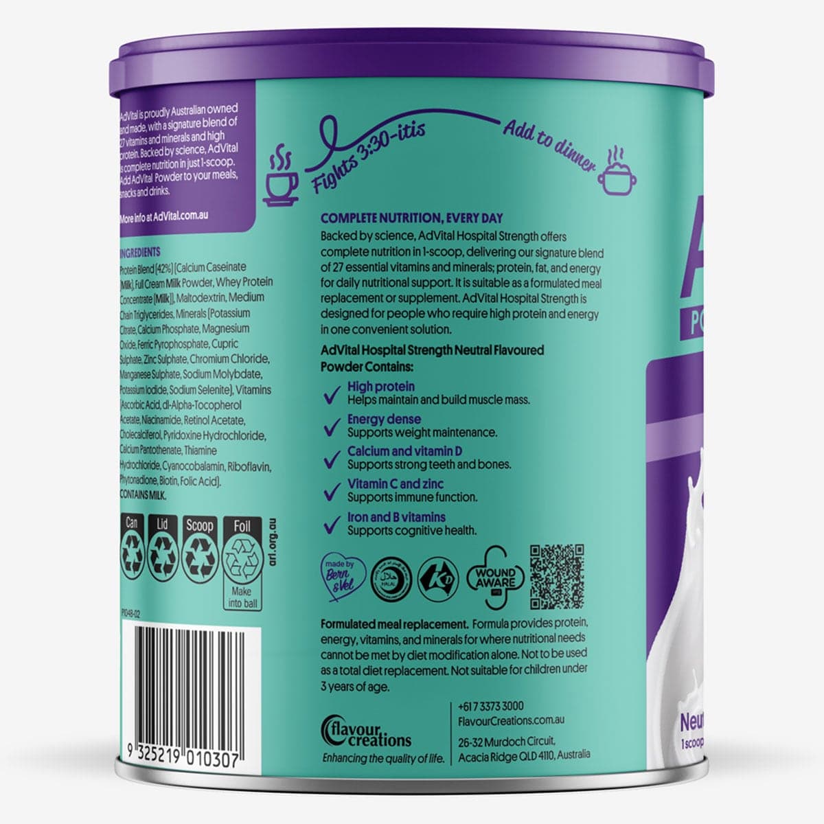 Thumbnail AdVital Hospital Strength Meal Replacement Neutral Powder 728g