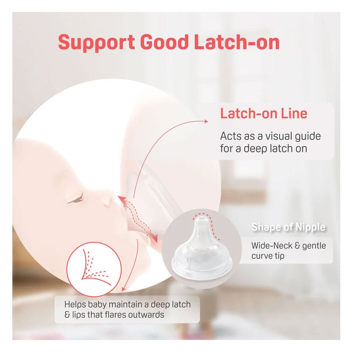 Thumbnail Pigeon SofTouch Teat (LL) 2 Pack