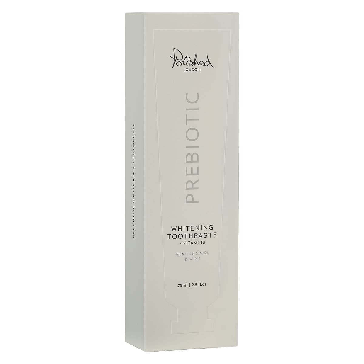 Thumbnail Polished London Prebiotic Whitening Toothpaste Vanilla Swirl & Mint 75ml