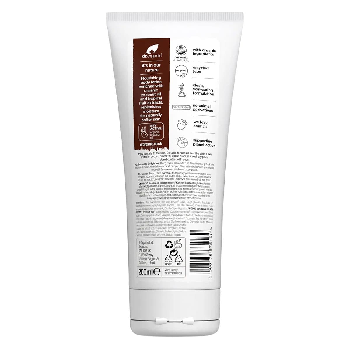 Thumbnail Dr Organic Virgin Coconut Oil Skin Lotion 200ml