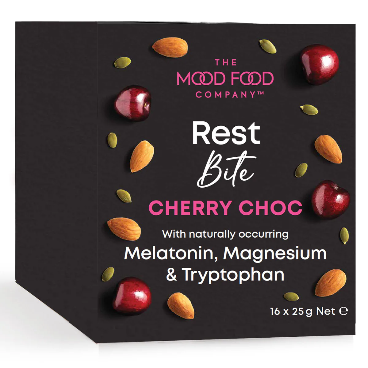Thumbnail The Mood Food Company Restful Cherry Chocolate Bars 16 x 25g