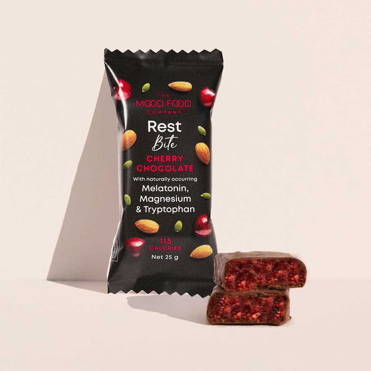Thumbnail The Mood Food Company Restful Cherry Chocolate Bars 16 x 25g