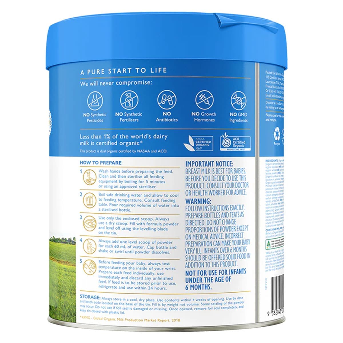 Thumbnail Bellamys Organic Step 2 Follow - On Formula 6 - 12 Months 800g
