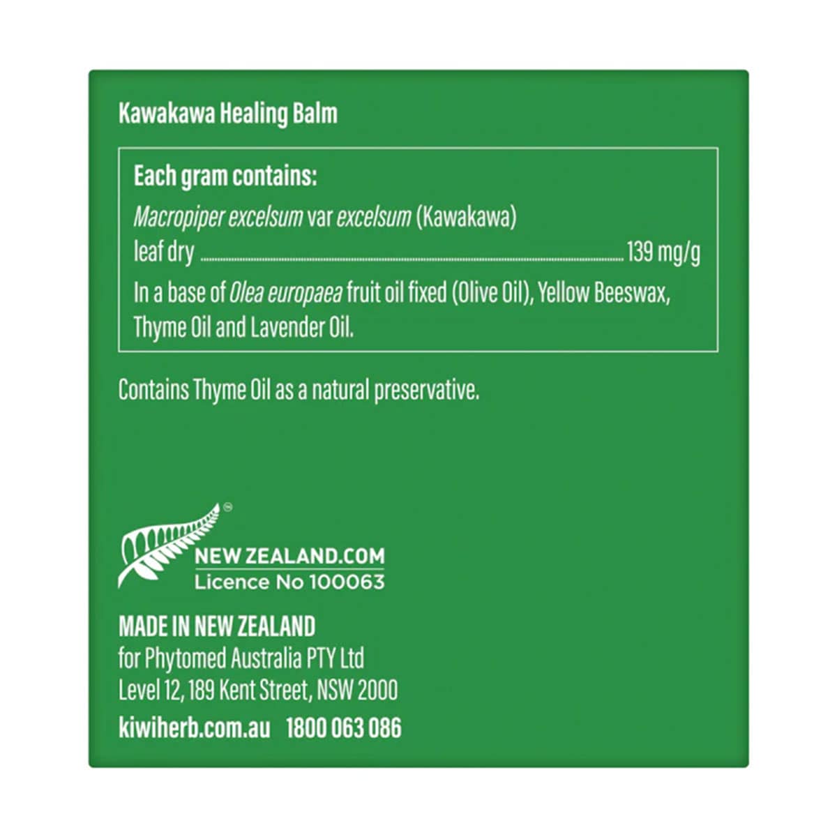 Thumbnail Kiwiherb Kawakawa Healing Balm 50g